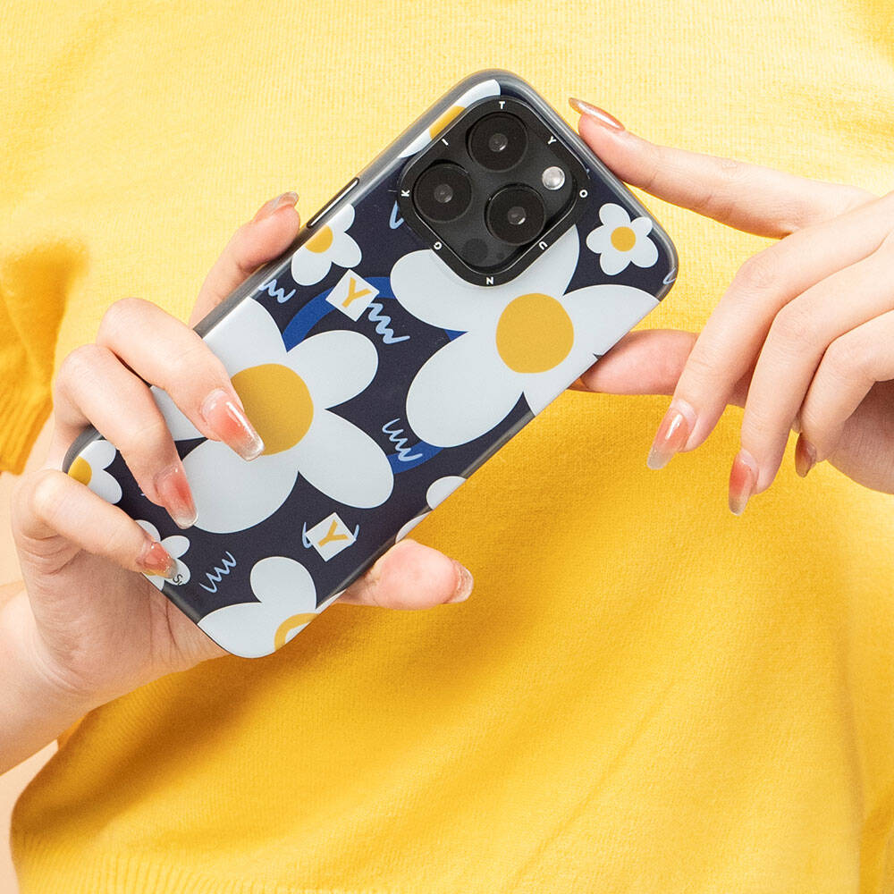 iPhone 14 Pro Kılıf M-safe Şarj Özellikli Sunshine Tasarımlı Youngkit Spring Breeze Serisi Kılıf