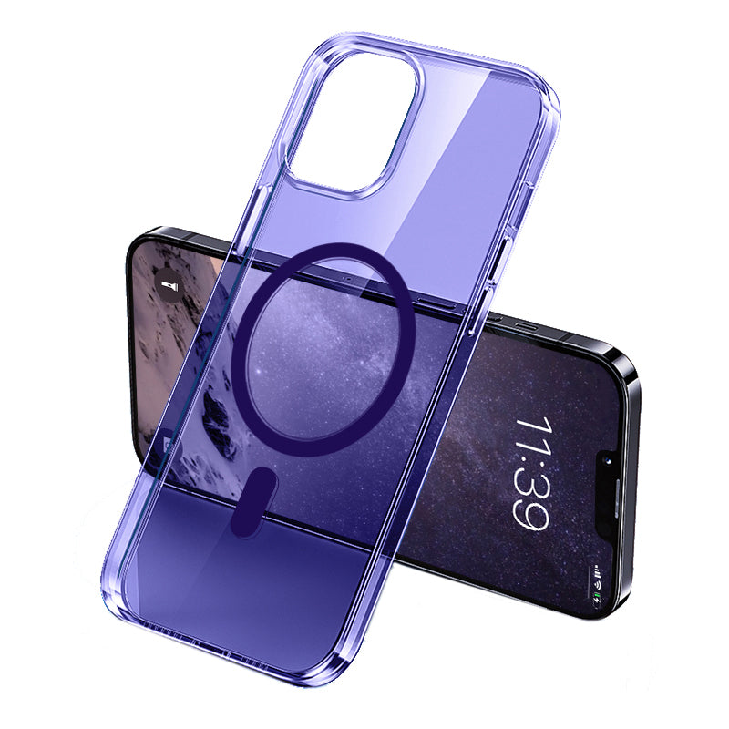 iPhone 14 Pro Kılıf M-safe Şarj Özellikli Transparan Sert PC Wlons Pita Kılıf