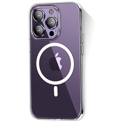 iPhone 14 Pro Kılıf M-safe Şarj Özellikli Transparan Sert PC Wlons Pita Kılıf