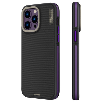 iPhone 14 Pro Kılıf M-safe Şarj Özellikli YoungKit 600D Kevlar Kılıf