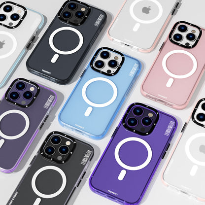 iPhone 14 Pro Kılıf M-safe Şarj Özellikli Youngkit Colored Sand Serisi Kılıf