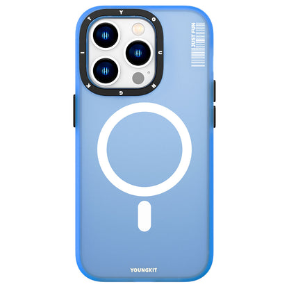 iPhone 14 Pro Kılıf M-safe Şarj Özellikli Youngkit Colored Sand Serisi Kılıf