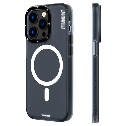 iPhone 14 Pro Kılıf M-safe Şarj Özellikli Youngkit Colored Sand Serisi Kılıf