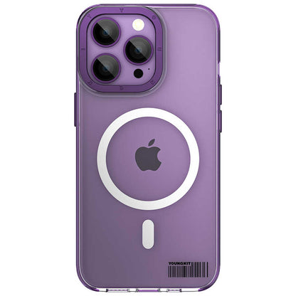 iPhone 14 Pro Kılıf M-safe Şarj Özellikli Youngkit Coloured Glaze Serisi Kılıf