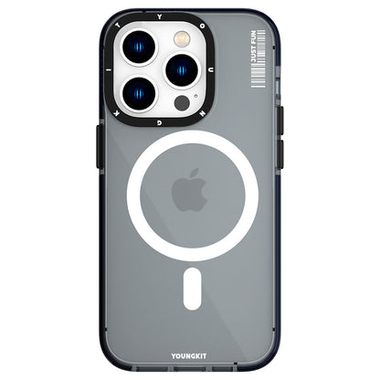 iPhone 14 Pro Kılıf M-safe Şarj Özellikli YoungKit Crystal Color Serisi Kılıf