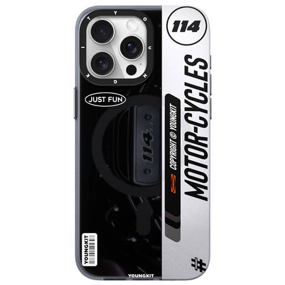 iPhone 14 Pro Kılıf M-safe Şarj Özellikli Youngkit Motorcycle Legend Serisi Kılıf