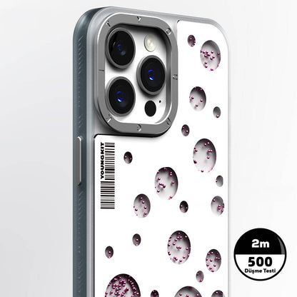 iPhone 14 Pro Kılıf M-safe Şarj Özellikli Youngkit Quicksand Beads Serisi Kılıf