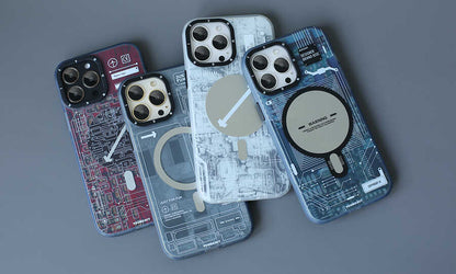 iPhone 14 Pro Kılıf M-safe Şarj Özellikli YoungKit Technology Serisi Kılıf