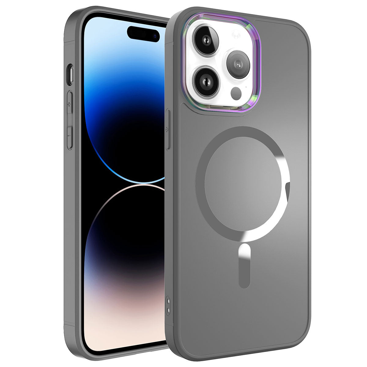 iPhone 14 Pro Kılıf M-safe Wireless Şarj Özellikli Zore Stil Kılıf