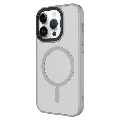 iPhone 14 Pro Kılıf Mat Arka Yüzey Wireless Şarj Özellikli Zore Flet M-safe Kılıf