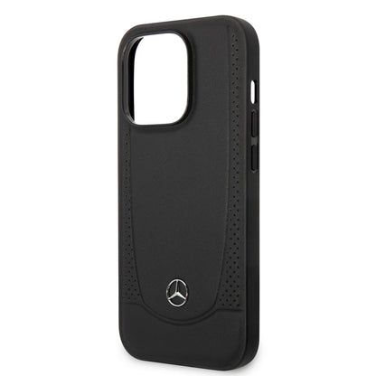 iPhone 14 Pro Kılıf Mercedes Benz M-safe Şarj Özellikli Urban Deri Kılıf