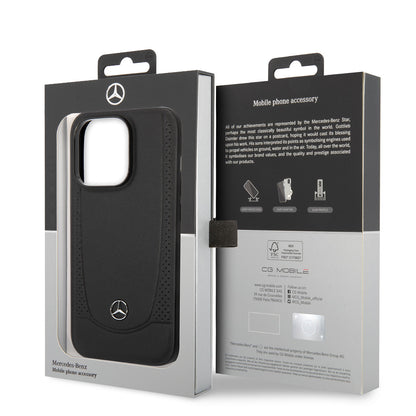 iPhone 14 Pro Kılıf Mercedes Benz M-safe Şarj Özellikli Urban Deri Kılıf