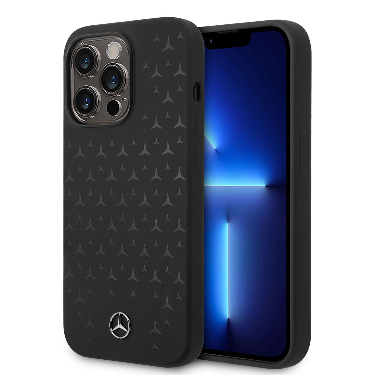 iPhone 14 Pro Kılıf Mercedes Benz M-safe Şarj Özellikli Yıldızlı Dizayn Silikon Kılıf