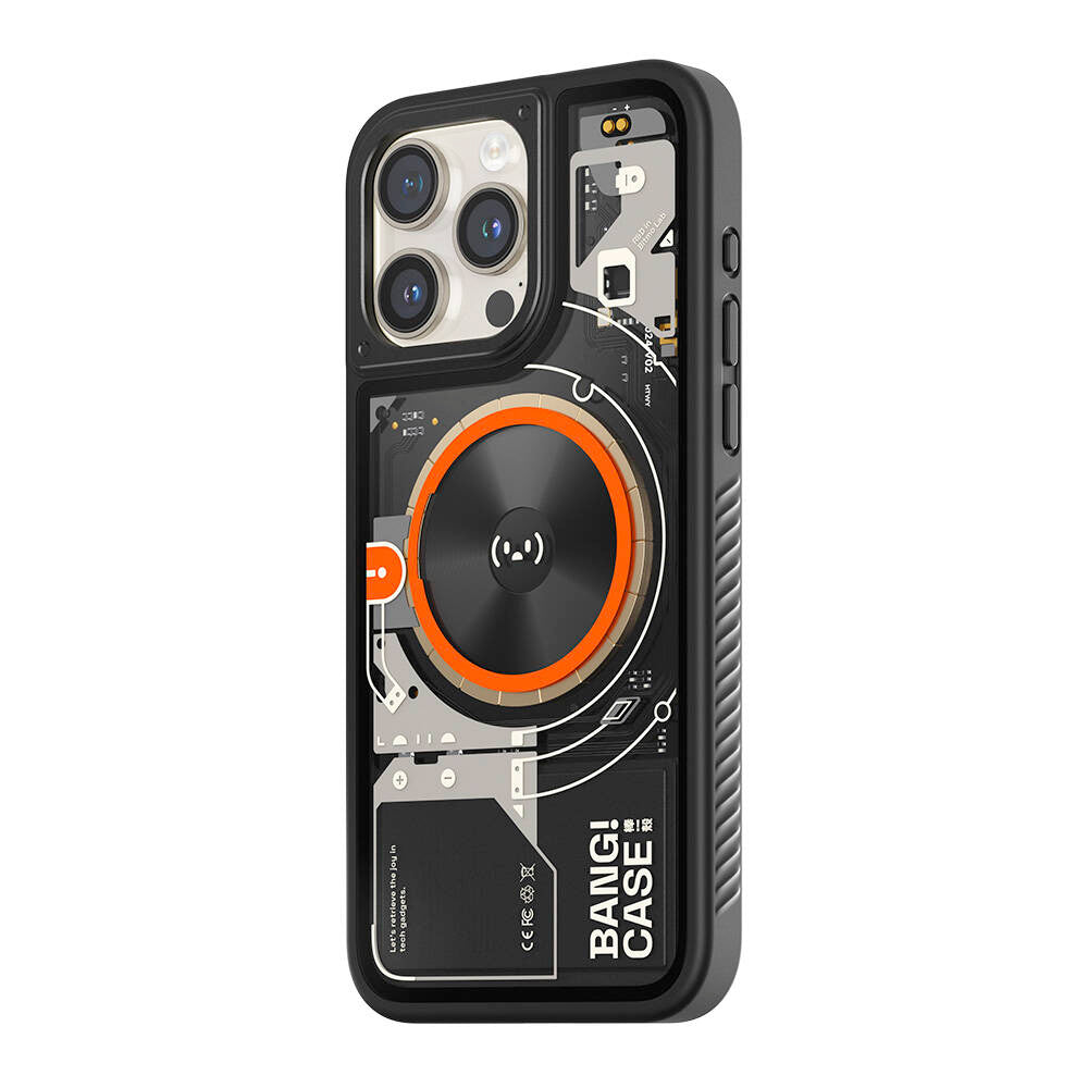 iPhone 14 Pro Kılıf Özelleştirilebilir 3 Fonksiyonlu Bluetooth Bağlantılı Bitmo Lab Bangcase Akıllı M-safe Kılıf