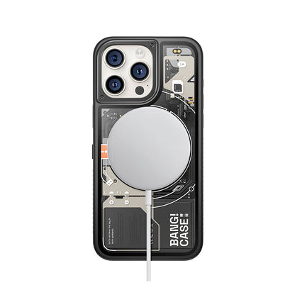 iPhone 14 Pro Kılıf Özelleştirilebilir 3 Fonksiyonlu Bluetooth Bağlantılı Bitmo Lab Bangcase Akıllı M-safe Kılıf