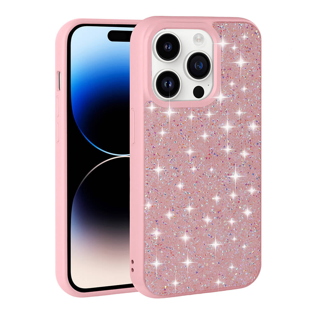 iPhone 14 Pro Kılıf Parlak Taşlı Tasarım Zore Pırlanta Kılıf