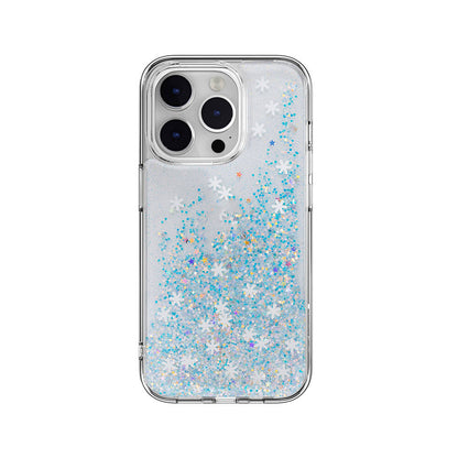 iPhone 14 Pro Kılıf Parlayan Simli Şeffaf Lisanslı Switcheasy Starfield Kılıf