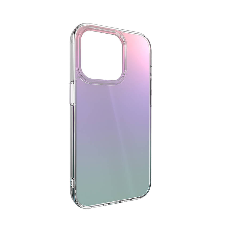 iPhone 14 Pro Kılıf Renk Geçişli Kenarları Şeffaf Tasarımlı Lisanslı Switcheasy Crush Plus Kılıf