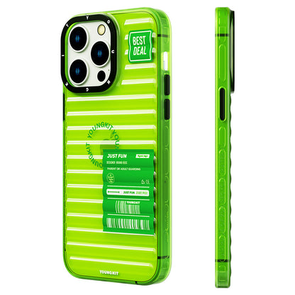 iPhone 14 Pro Kılıf Şeffaf Renkli Tasarım YoungKit Fluorite Serisi Kılıf