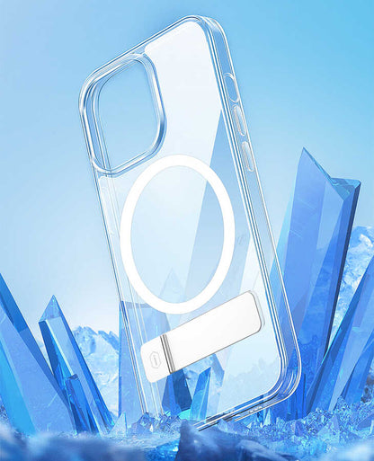 iPhone 14 Pro Kılıf Standlı M-safe Wireless Şarj Özellikli Wiwu Aurora Serisi Kılıf