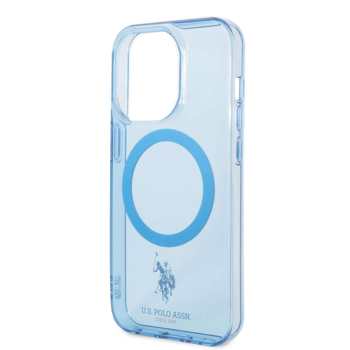 iPhone 14 Pro Kılıf U.S. POLO ASSN. M-safe Şarj Özellikli Transparan Tasarım Kılıf