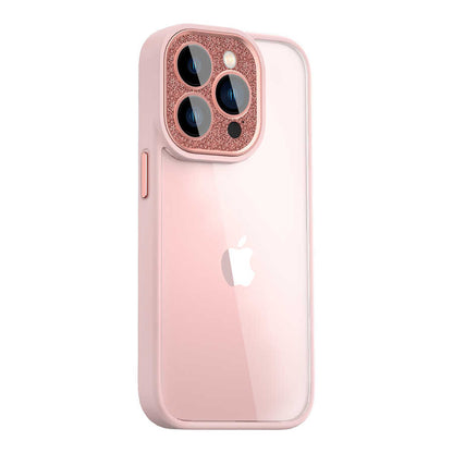 iPhone 14 Pro Kılıf Wiwu GCC-105 Lens Korumalı Renkli Kenar Arkası Şeffaf Multicolor Kılıf