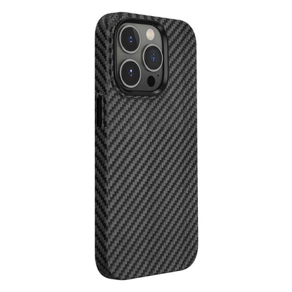 iPhone 14 Pro Kılıf Wiwu Karbon Fiber Görünümlü M-safe Wireless Şarj Özellikli Kabon Kılıf