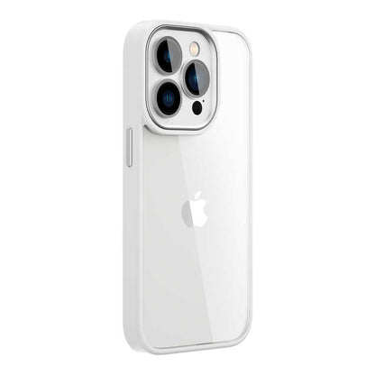 iPhone 14 Pro Kılıf Wiwu VCC-104 Lens Korumalı Renkli Kenar Arkası Şeffaf Vivid Clear Kılıf
