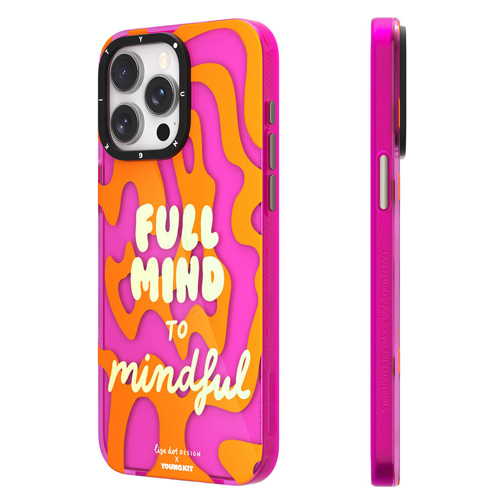 iPhone 14 Pro Kılıf Yazı Desenli Youngkit Mindfulness Serisi Kılıf