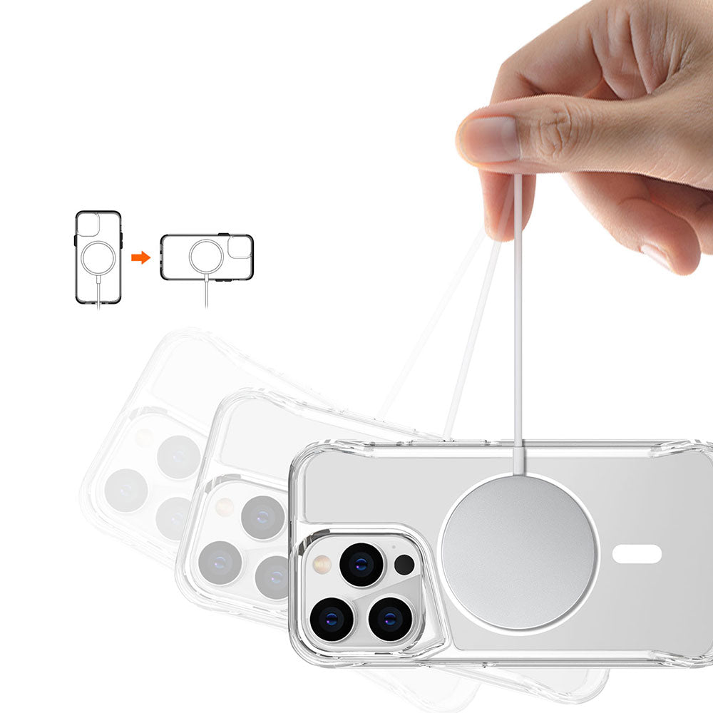 iPhone 14 Pro Kılıf Zore M-safe Şarj Özellikli T-Max M-safe Kılıf