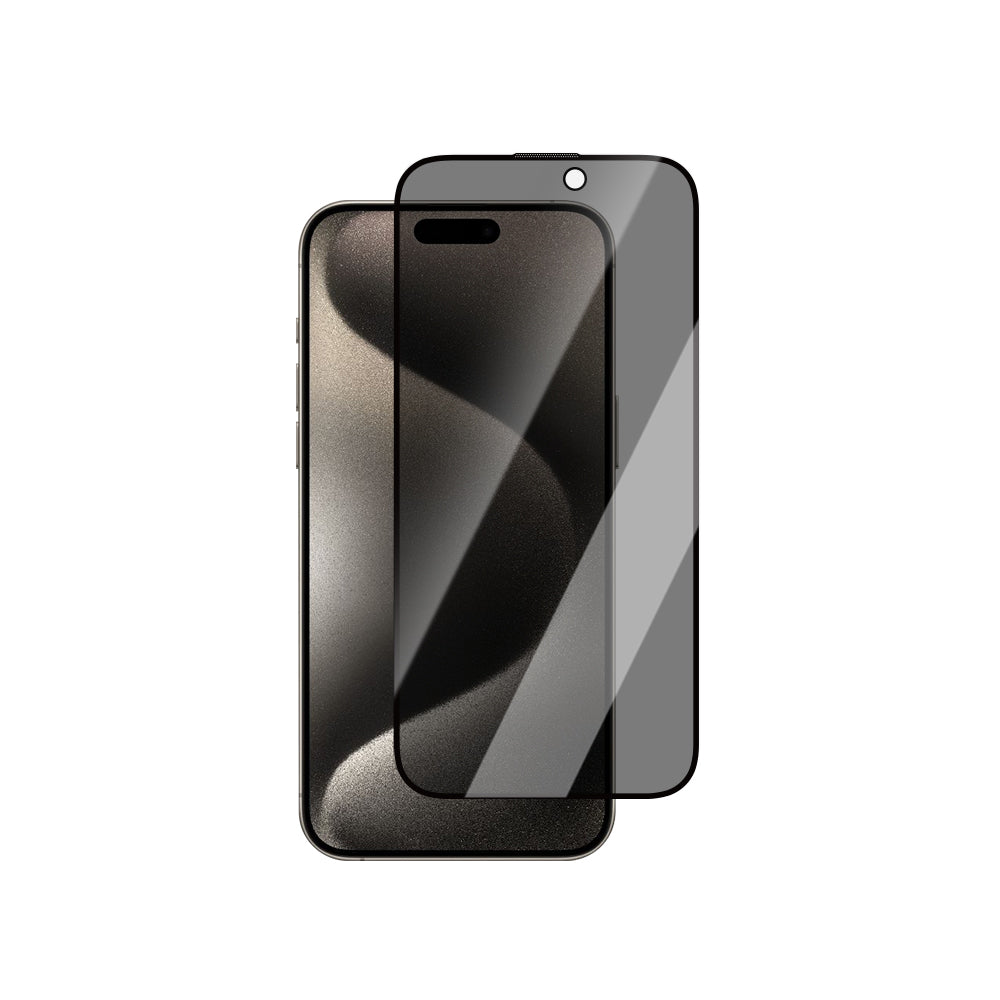 iPhone 14 Pro Max CaseWorld 0.25mm Privacy 3D Temperli Cam Ekran Koruyucu + Uygulama Aparatlı