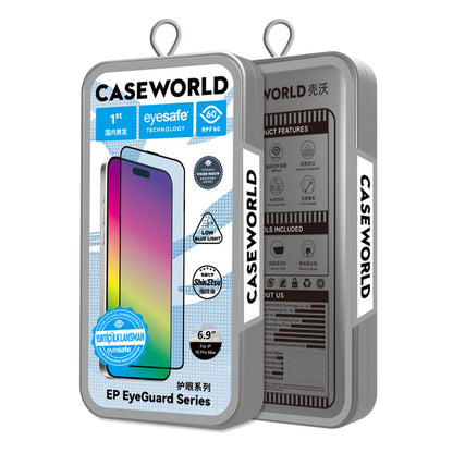 iPhone 14 Pro Max CaseWorld EyeGuard Serisi 2.5D Eyesafe Teknolojili Cam Ekran Koruyucu