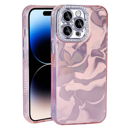iPhone 14 Pro Max Kılıf Airbagli Parlak Taş Detay Tasarımlı Zore Esila Kılıf