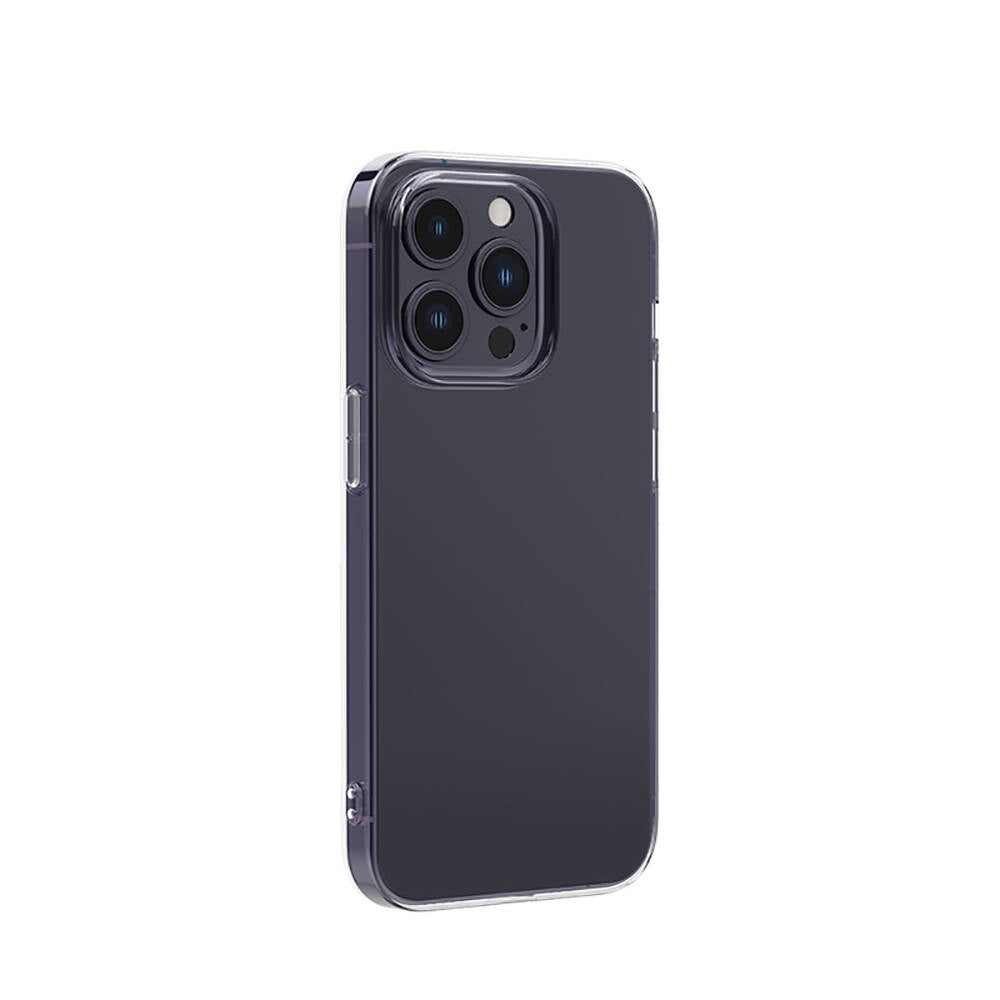 iPhone 14 Pro Max Kılıf Airbagli Şeffaf Darbe Emici Silikon Tasarımlı Recci Clarity Serisi Kılıf