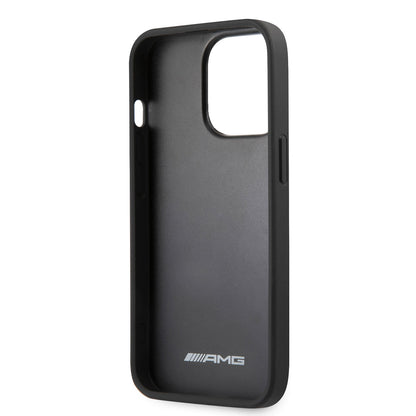 iPhone 14 Pro Max Kılıf AMG Leather Deri Çizgili Kabartmalı Dizayn Kılıf