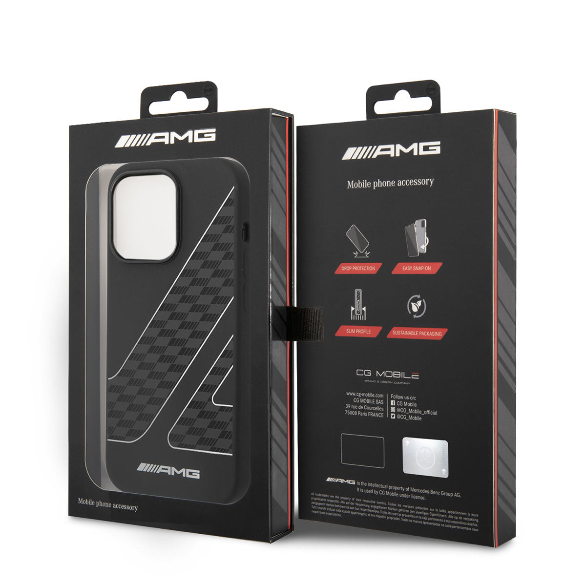 iPhone 14 Pro Max Kılıf AMG Liquid Silikon Damalı Bayrak Dizayn Kılıf