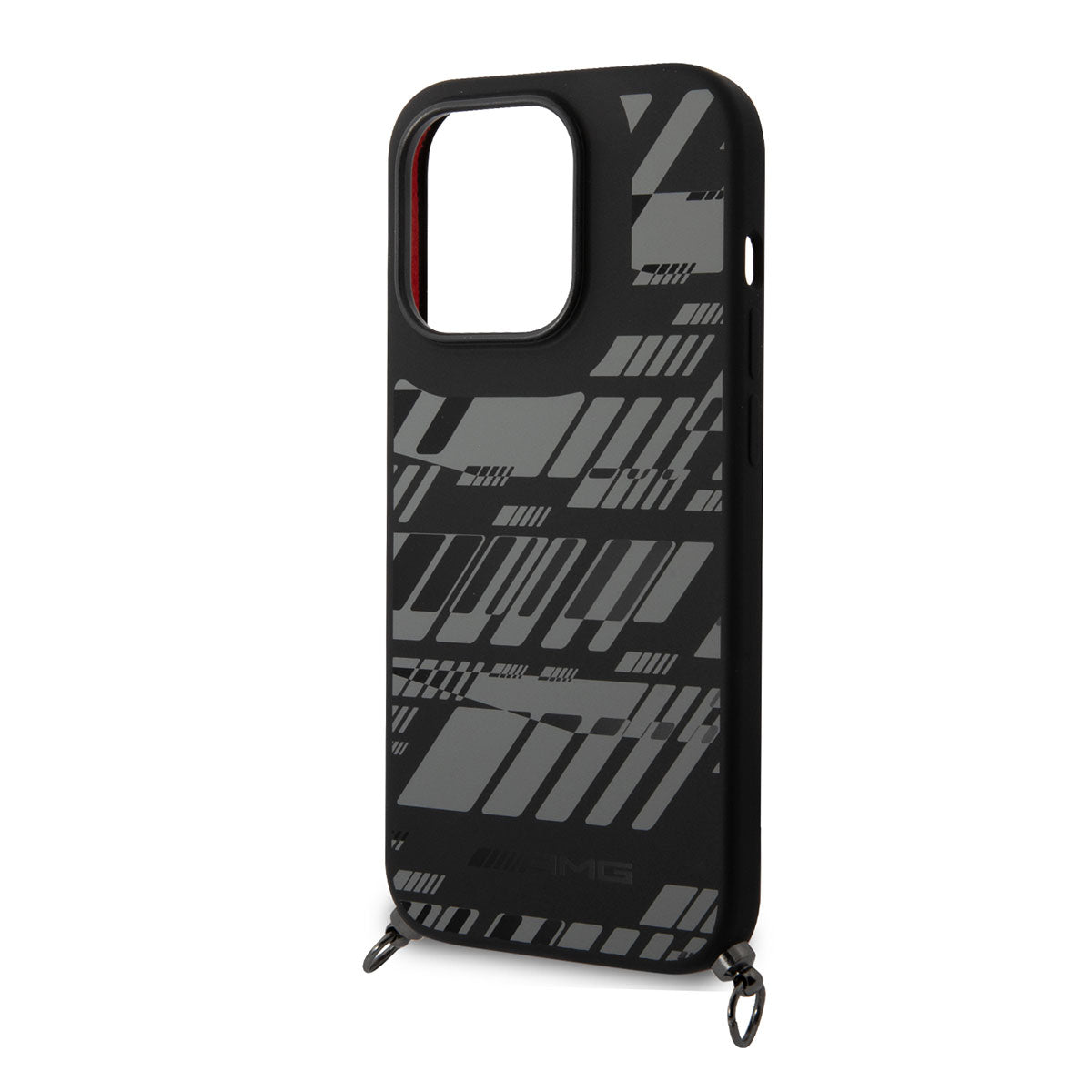 iPhone 14 Pro Max Kılıf AMG Liquid Silikon Strap Telefon Askılı Grafik Dizayn Kılıf