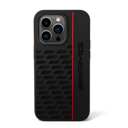 iPhone 14 Pro Max Kılıf AMG M-safe Şarj Özellikli Liquid Silikon Karbon Dizayn Kılıf