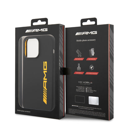 iPhone 14 Pro Max Kılıf AMG Silikon Büyük Sarı Logo Dizayn Kılıf