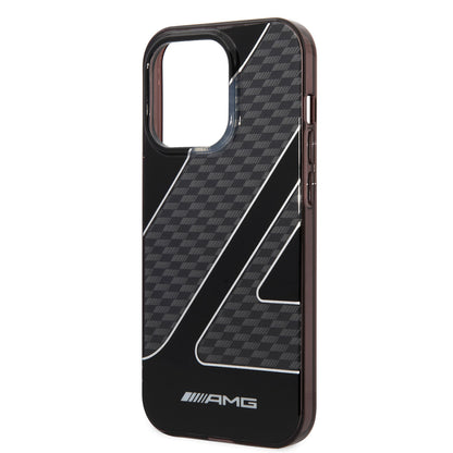 iPhone 14 Pro Max Kılıf AMG Transparan Çift Katmanlı Damalı Bayrak Dizayn Kılıf