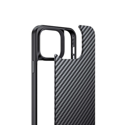 iPhone 14 Pro Max Kılıf Aramid Karbon Fiber M-safe Özellikli Wlons Radison Kılıf