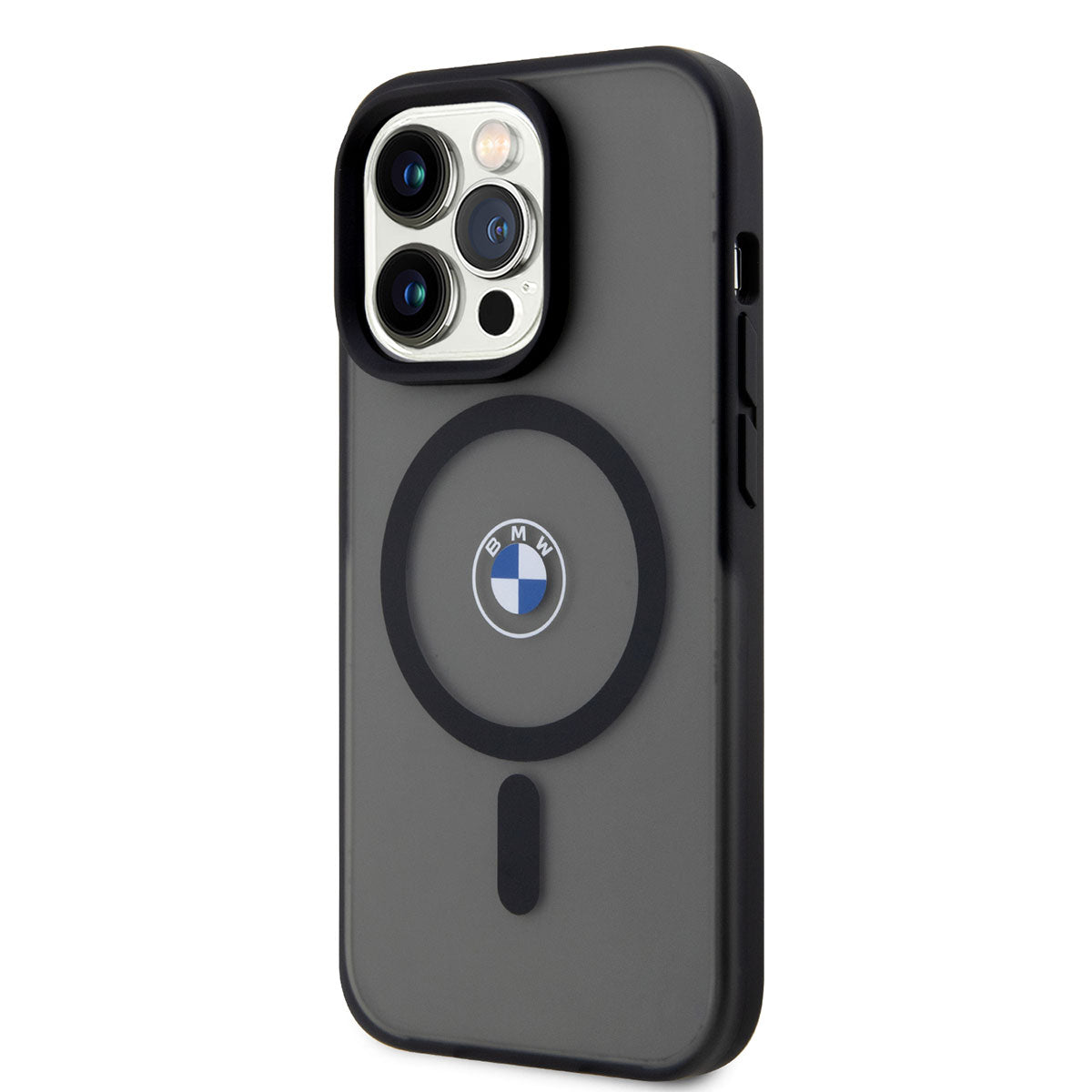 iPhone 14 Pro Max Kılıf BMW M-safe Şarj Özellikli Transparan Logolu İmza Dizayn Kılıf