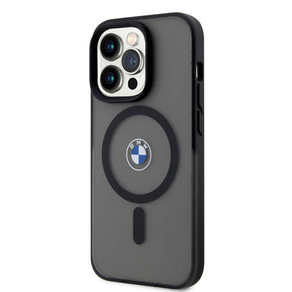 iPhone 14 Pro Max Kılıf BMW M-safe Şarj Özellikli Transparan Logolu İmza Dizayn Kılıf