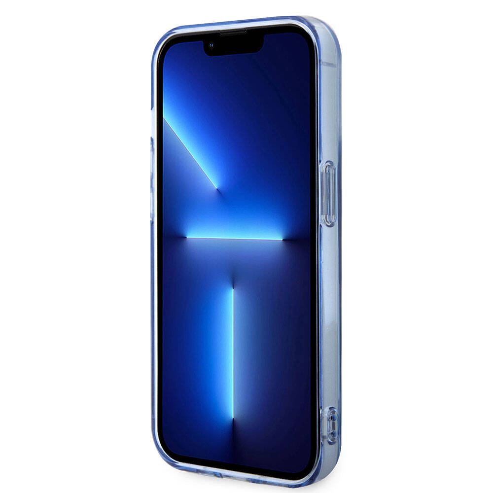 iPhone 14 Pro Max Kılıf BMW M-safe Şarj Özellikli Transparan Tricolor Stripes orijinal Lisanslı Kılıf