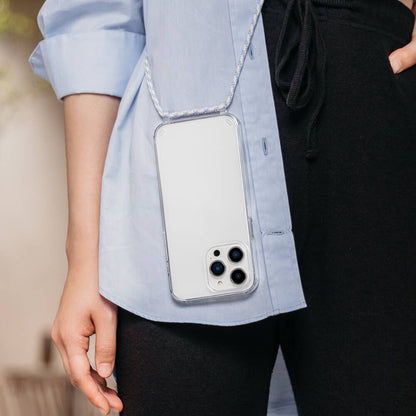 iPhone 14 Pro Max Kılıf Boyun Askılı Şok Önleyicili Şeffaf Lisanslı Switcheasy Play Kılıf