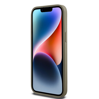 iPhone 14 Pro Max Kılıf DKNY orijinal Lisanslı M-safe Şarj Özellikli 3D Yazılı Grid Pattern Kılıf