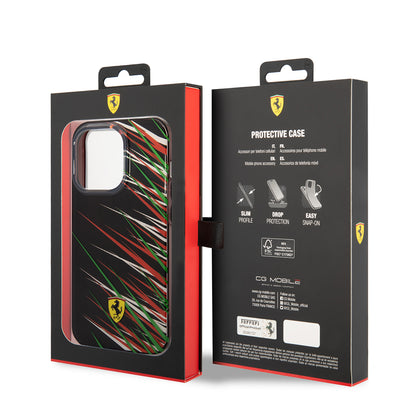 iPhone 14 Pro Max Kılıf Ferrari Orijinal Lisanslı Baskı Logolu Çimen Desenli Kılıf