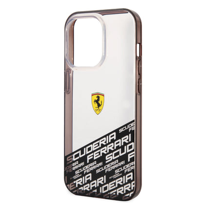iPhone 14 Pro Max Kılıf Ferrari Transparan Alt Kısım Baskılı Dizayn Kılıf