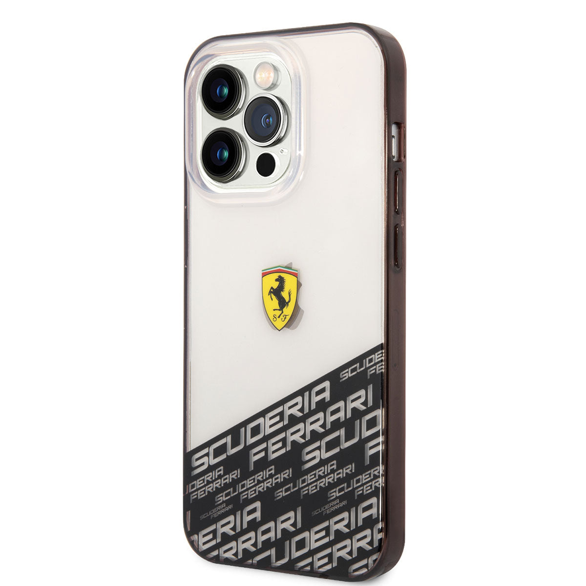 iPhone 14 Pro Max Kılıf Ferrari Transparan Alt Kısım Baskılı Dizayn Kılıf