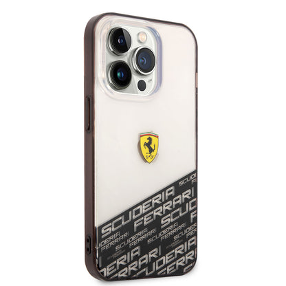 iPhone 14 Pro Max Kılıf Ferrari Transparan Alt Kısım Baskılı Dizayn Kılıf